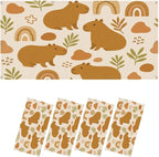 4 Pcs Fluorescent Light Covers for Ceiling Lights Cute Capybara Gifts Rainbows by Unknown