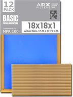 18x18x1 Air Filter Comparable to MPR 100 Basic Economy Furnace Filters by AIRXFILTERSWICKEDCLEANAIR