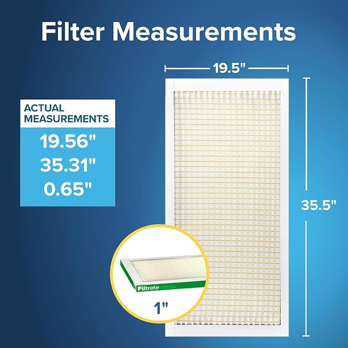 Filtrete 19.5x35.5x1 AC Furnace Air Filter, MERV 8, MPR 700, Tough on Pollen - Image 2
