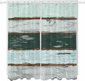 Blue Teal Living Room Curtains 96 Inch Length, Window Curtains Tab Top by Unknown