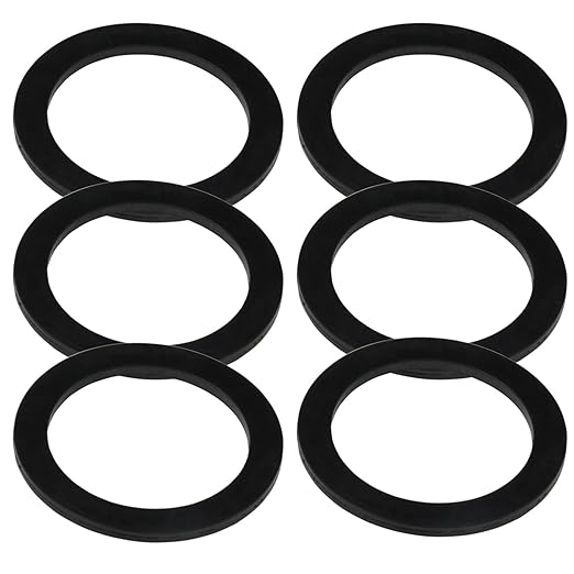 6PCS Sealing Ring for Kitchen Sink Filter, Flat Rubber Gasket for Drain Pipe by Unknown