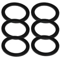6PCS Sealing Ring for Kitchen Sink Filter, Flat Rubber Gasket for Drain Pipe by Unknown