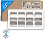 Fits 20x10 Duct Opening | Steel Return Air Grille by Handua | Vent Cover Grill by Handua