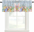 Easter Curtain Valances for Windows, Kitchen Valance Window Treatment, Spring by Unknown