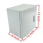 Electrical Enclosure Box 12" x 12" x 8" Carbon Steel Electrical Junction Boxes - Image 2