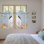 Easter Kitchen Curtains 45 Inch Long 2 Panel Set, Rod Pocket Window Treatment - Image 4