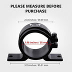 EVIL ENERGY 50mm Fuel Filter Mounting Bracket, Fuel Pump Clamp Holder Black - Image 4