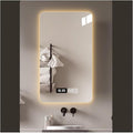 Bathroom Mirror with LED Lights, Makeup Vanity Touch Mirror with LED by ZXCASDF