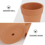Red Clay Baked Clay Succulent Flower Pots - Image 8