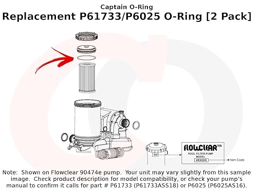 Captain O-Ring Replacement P61733 / P6025 O-Rings - Image 3