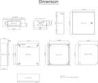 VEVOR NEMA Steel Enclosure, IP66 Waterproof & Dustproof, Outdoor/Indoor - Image 10