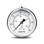 SENCTRL 0-60 Psi Glycerin Liquid Filled Low Pressure Gauge, 2.5" Dial Size by senctrl