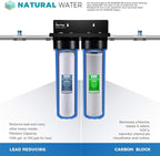 iSpring WGB22B-PB+AHPF12MNPT16X2 2-Stage Whole House Water Filtration System - Image 3