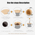 Coffee Filter #4, Cone Coffee Filter 8-12 Cups, Disposable Coffee Filters Paper - Image 4