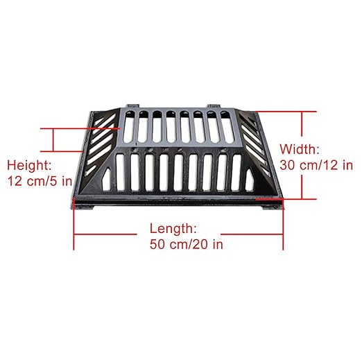 Manhole Cover and Frame Ductile Iron, Heavy Duty Drain Grate, One-Piece Design - Image 2