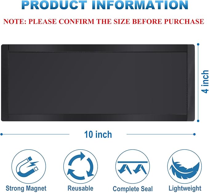 Magnetic Floor Register Vent Covers, 4 x 10 Inch Superior Hold Vent Covers - Image 2