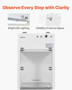 VEVOR Laminar Flow Hood, 20.08 x 20.47 x 23.62 inch Working Area Portable Clean - Image 5