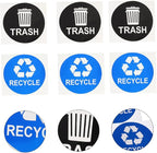 TEHAUX 8pcs Garbage Bin Sticker Waste Sorting Recycling Labels PVC Trash Can - Image 9