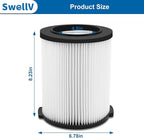 VF4000 Replacement Filter, Standard Wet/Dry Vac Filter Vf4000 Compatible - Image 2
