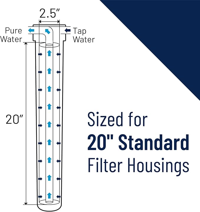 Pentair Pentek GAC-20 Carbon Water Filter, Whole House Granular Activated - Image 5