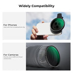 K&F CONCEPT 67mm Clip-on ND2-32 Phone Camera Lens Filter Kit - Image 6