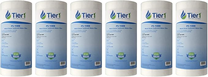 Tier1 5 Micron 10 x 4.5 Water Filter | Spun Wound Polypropylene Whole House by Tier1