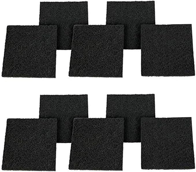 Eagles Square Compost Bin Filters, 4.7" x 4.7" x 0.4" Charcoal Filters by Eagles