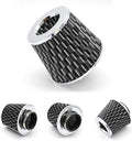 Universal Clamp-On Cold Intake Cone Air Filter 3", Washable Filter, High Flow by AotoKoop