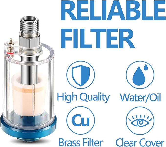 3 Pcs Mini in-Line Air Filter Water Oil Separator - Image 3