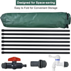 Goplus 100 Gallon Collapsible Rain Barrel, Portable Rain Barrels to Collect - Image 6