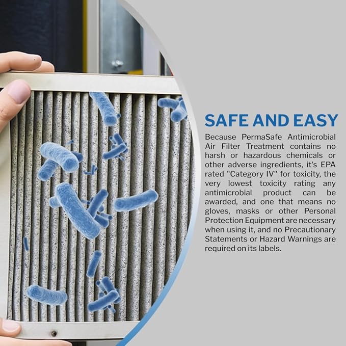 PermaSafe HVAC Solutions, Antimicrobial Air Filter Treatment, Odor Inhibitor - Image 5