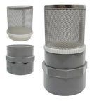 2" Stainless Steel Filter Cover Connected to 2 inch/DN50 Grey PVC Filter Water by AIMCOCO