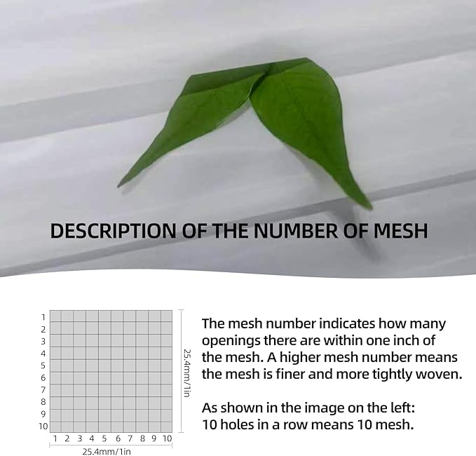 2Pcs Nylon Mesh Filter Cloth 39.4 x 39.4in– 400 mesh Fine Mesh Fabric Sheet - Image 6