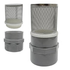 1" Stainless Steel Filter Cover Connected to 1 inch/DN25 Grey PVC Filter Water by AIMCOCO