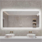 Smart Illuminated LED Bathroom Mirror，Bathroom Mirror by ZXCASDF