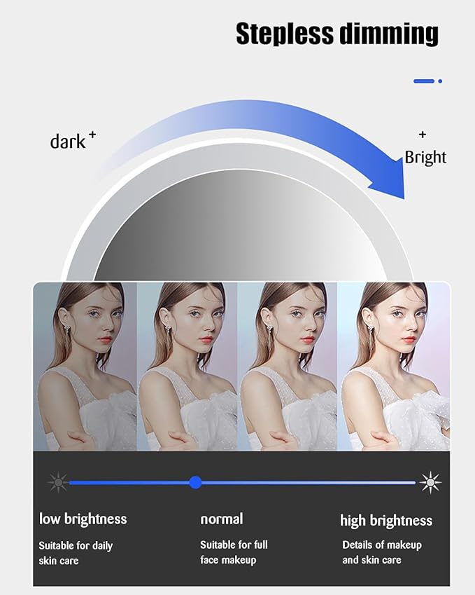 JSLJDM 500X500 mm Illuminated Backlit LED Bathroom Mirror, Wall Mounted - Image 6