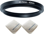 40.5mm Lens to 43mm Camera Lens Adapter 40.5mm to 43mm Step Up Ring Adapter Ring by SKYZHENG
