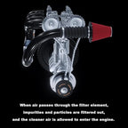 RYANSTAR RACING 89mm 3.5" High Flow Round Tapered Cone Closed-Top Washable - Image 4