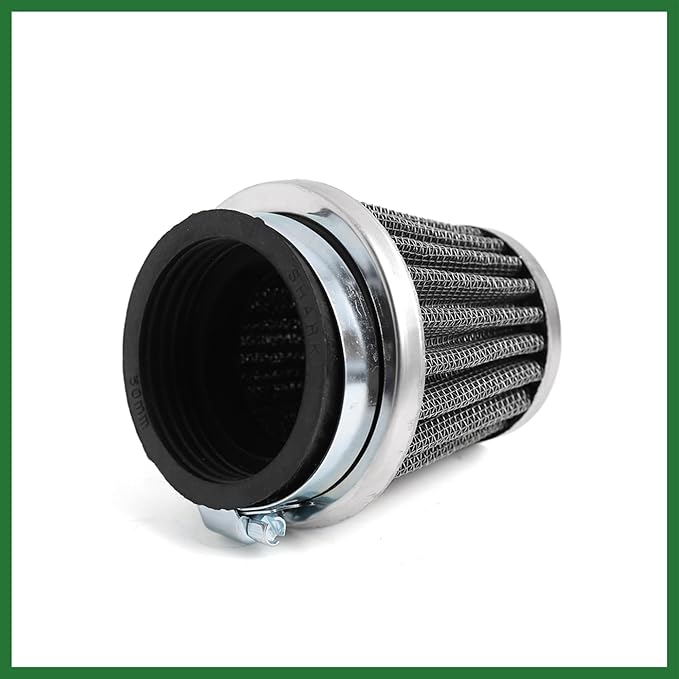 Motoforti Black Universal Tapered 50mm Motorcycle Intake Filter Cafe Racer - Image 2