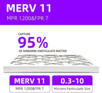 14x30x1 MERV 11 MERV 11 Pleated Air Filter MPR 1200 & FPR 7, Furnace Air Filters - Image 4