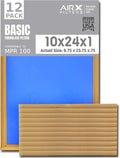 10x24x1 Air Filter Comparable to MPR 100 Basic Economy Furnace Filters by AIRXFILTERSWICKEDCLEANAIR