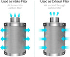 iPower 6" Air Carbon Filter - Image 3