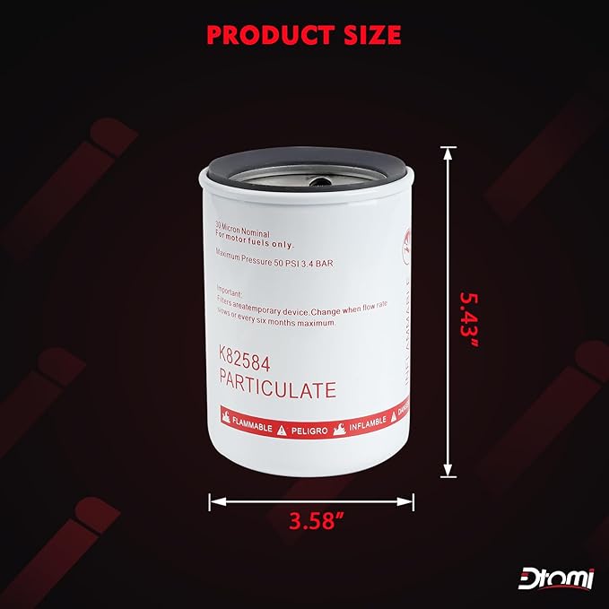 30 Micron Spin-on Fuel Filter Element, 25 GPM Diesel Gasoline Compatible - Image 5