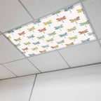 Fluorescent Light Covers for Ceiling Lights Watercolor Dragonfly Magnetic Light by Home+L6