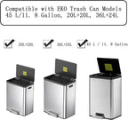 8 Pack Activated Carbon Filters Fits EKO Trash Can - Image 2