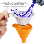3D Printer Metal Filter Funnel, 3D Printer Resin Foldable Silicone Funnel+Metal - Image 4