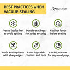 OutOfAir 100 Vacuum Sealer Bags: 4" x 6" Pre Cut Bags - Image 9