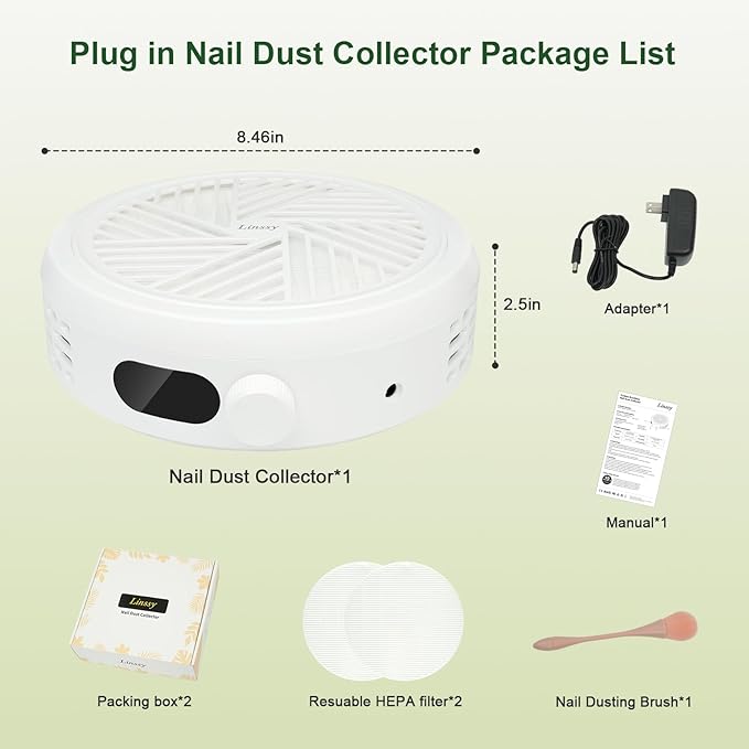 Nail Dust Collector, Compact & Quiet Manicure Vacuum - Image 7