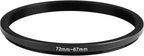 72-67mm Metal Step-Up/Down Ring Adapter Compatible - Image 3