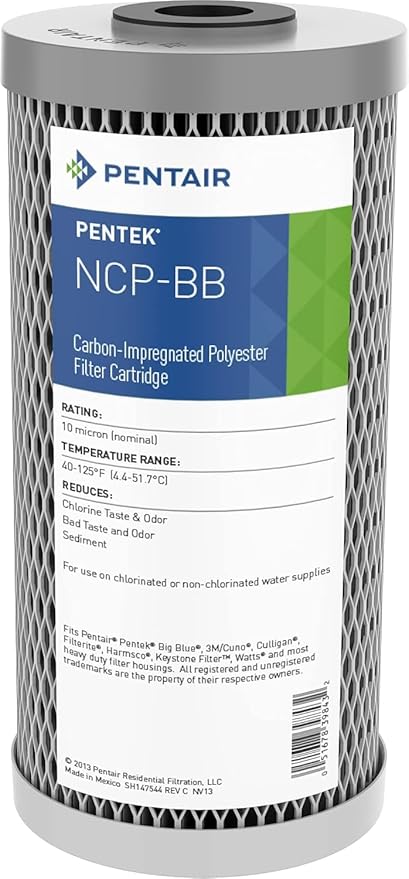 Pentair Pentek NCP-BB Big Blue Carbon Water Filter, Whole House Non-Cellulose by PENTAIRPENTEK